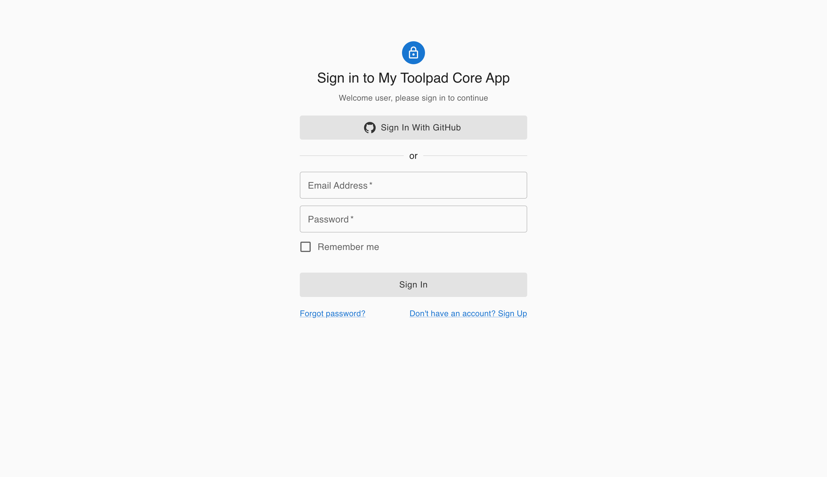 Auth.js & Next.js with Toolpad Core sign-in page